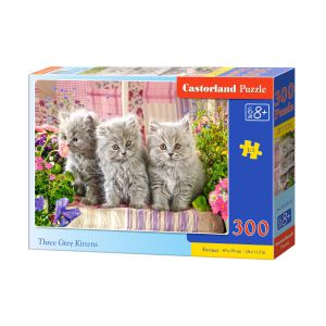 Puzzle Castorland 300el Trzy szare kotki